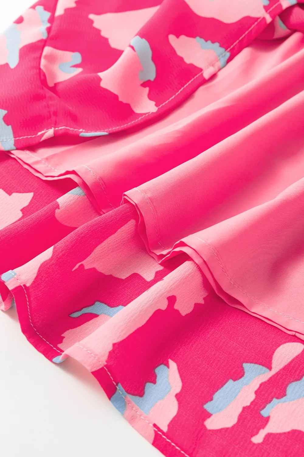 Ruffled Printed Short Sleeve Mini Dress, image 5