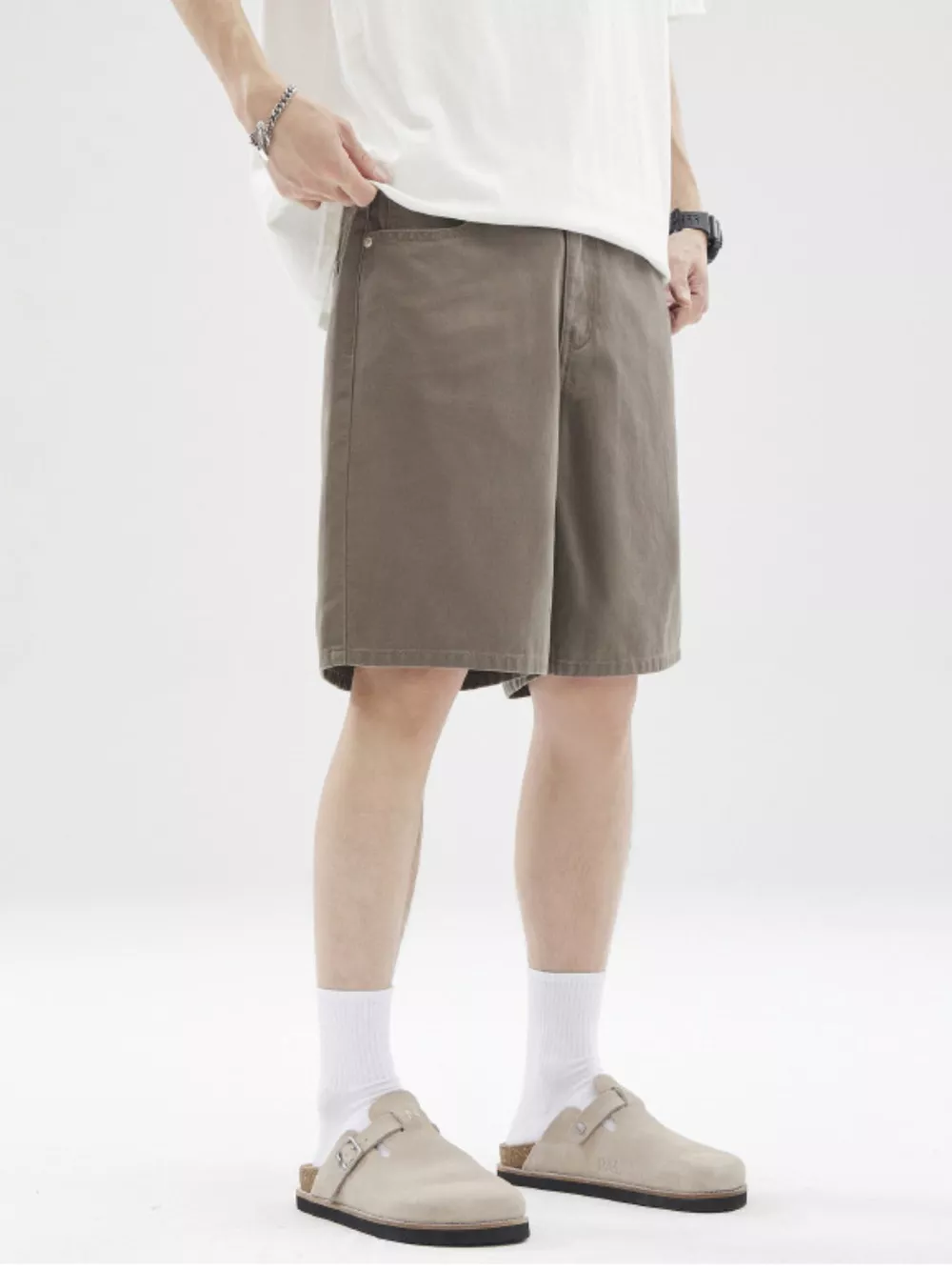 Men's Full Size Wide-Leg Shorts Plus Size, image 6
