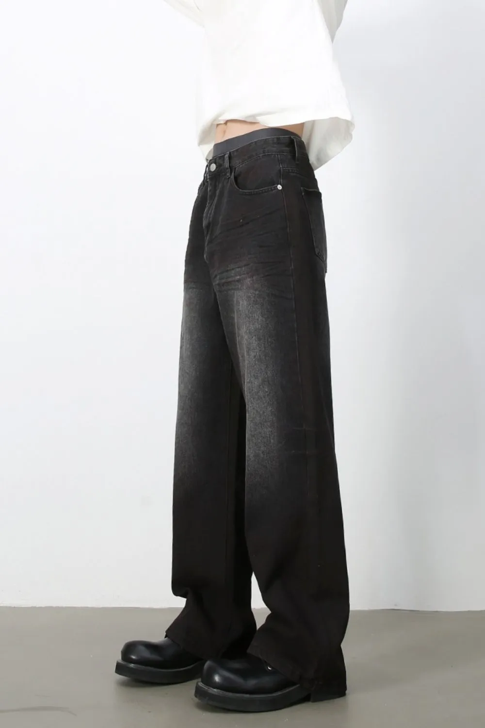 Men's Loose Fit Jeans with Pockets, image 4