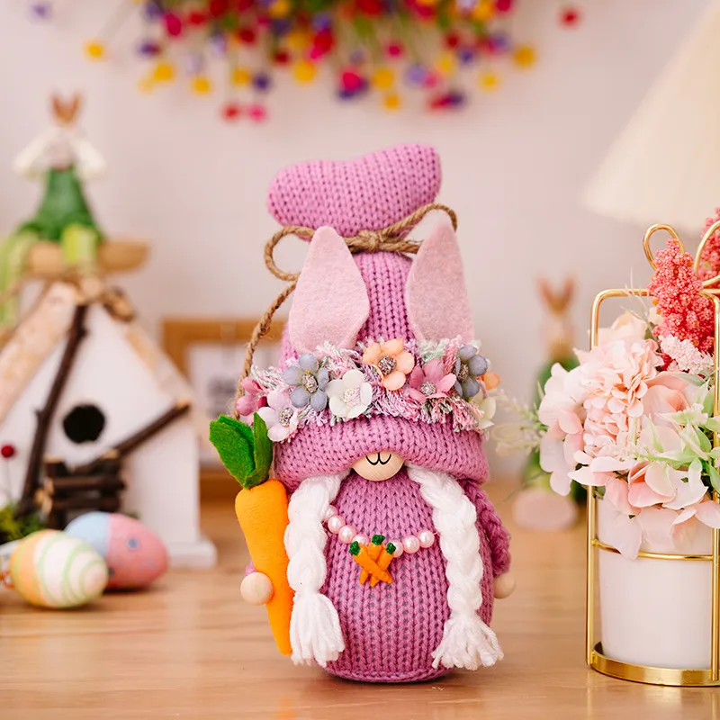 Easter Knit Faceless Doll, image 6