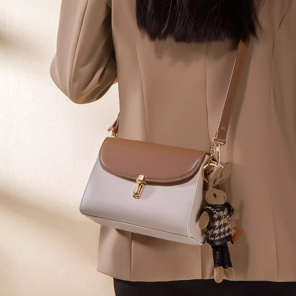 Two-Tone Flap Crossbody Bag, image 3