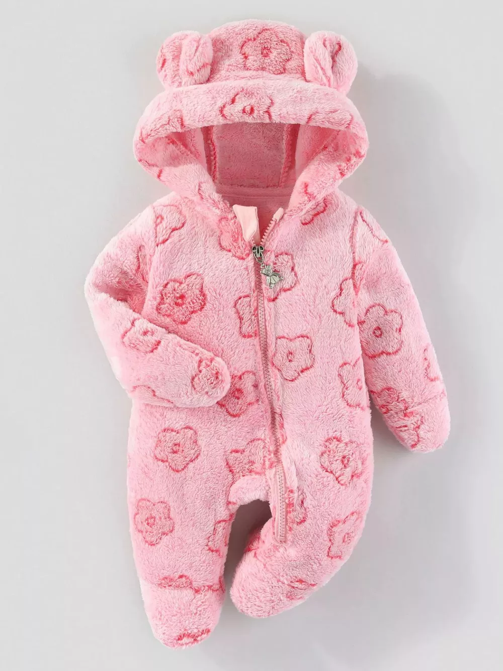 Children's Plush Hooded One-Piece, image 5