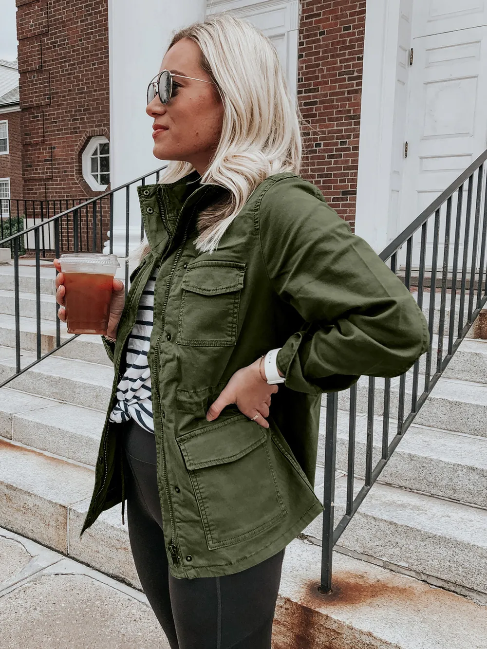 Pocketed Long Sleeve Zip Up Jacket, image 15