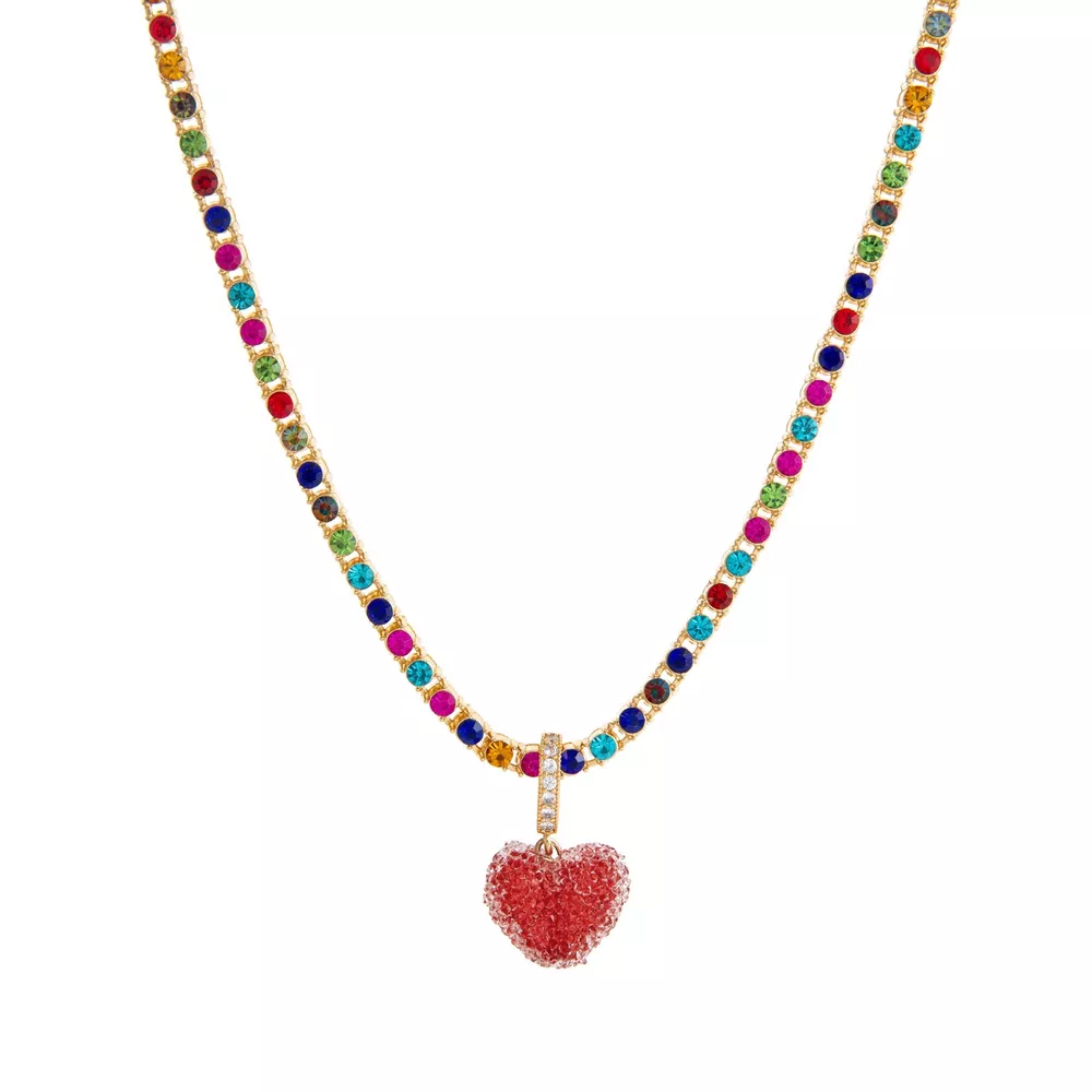 Colorful Resin Heart Necklace, image 22