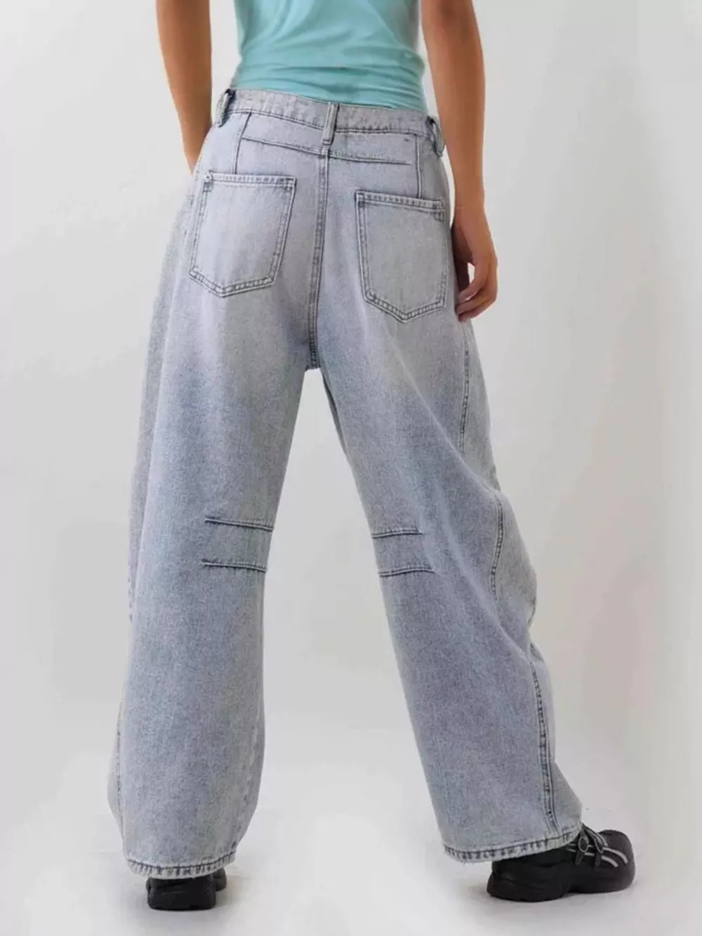 Distressed Wide Leg Jeans, image 6