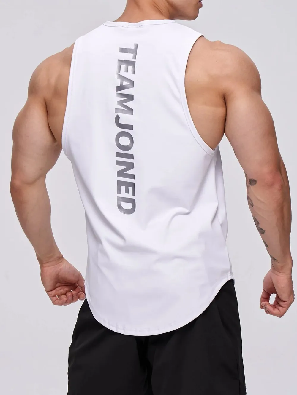 Men's Plus Size Letter Round Neck Active Tank, image 6