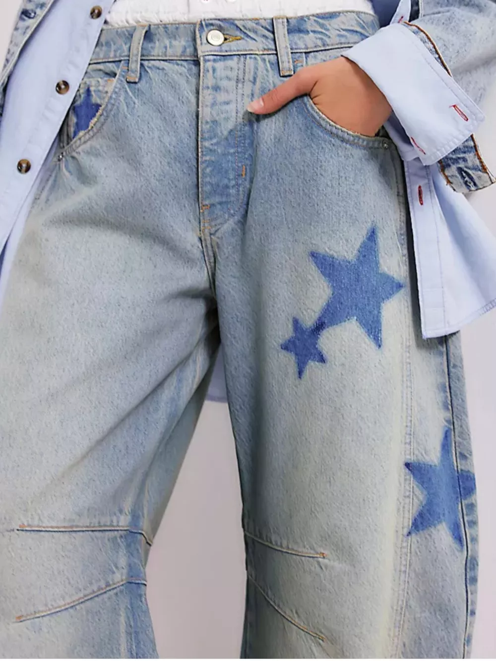 Mid Rise Wide-Leg Jeans, image 6