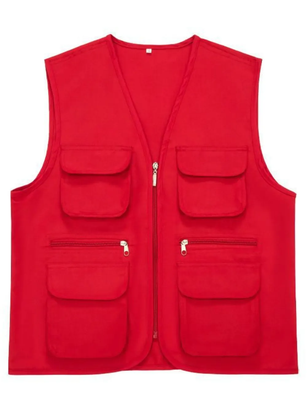 Men's Plus Size Pocketed Zip Up Vest, image 2