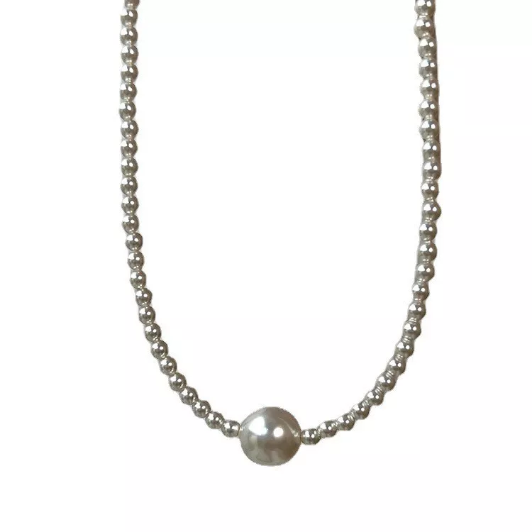 Pearl Bead Choker Necklace, image 5