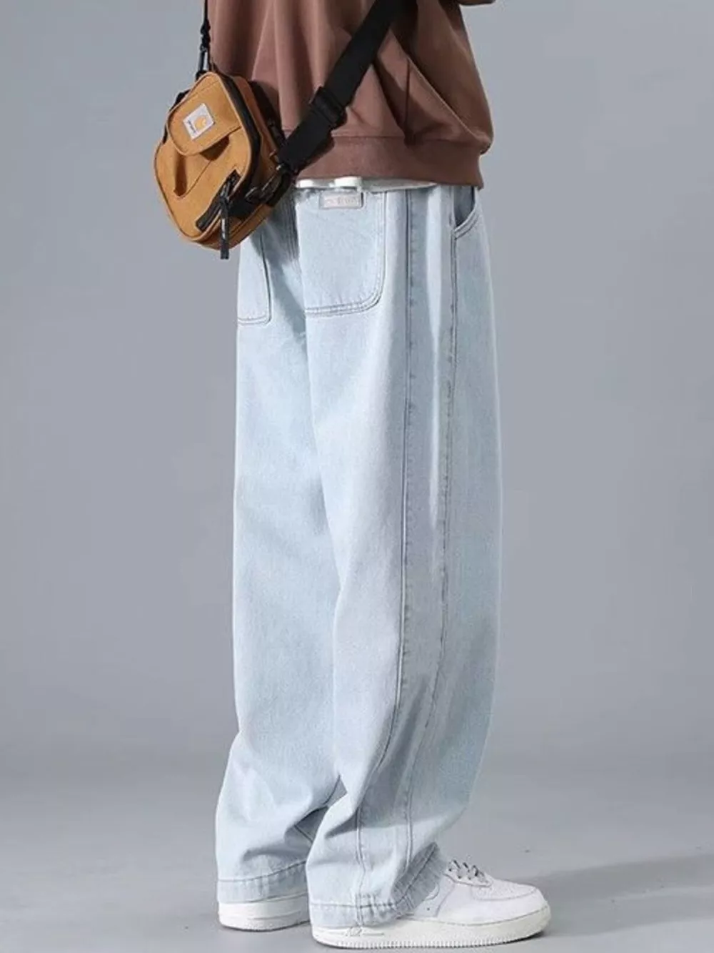 Men's Full Size Wide Leg Jeans Plus Size, image 7