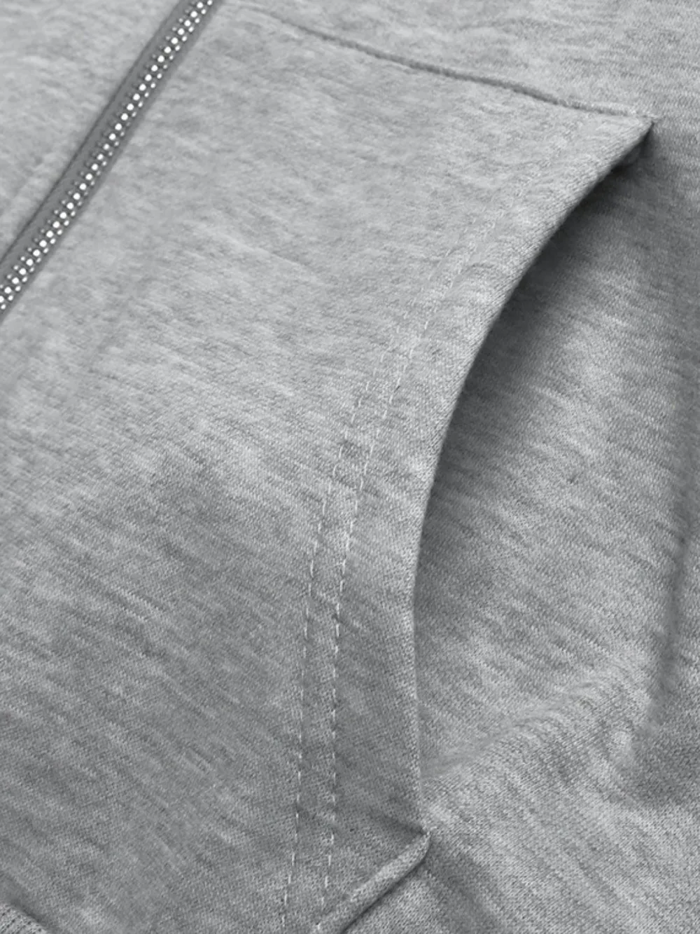 Rhinestone Zip Up Long Sleeve Hoodie, image 7