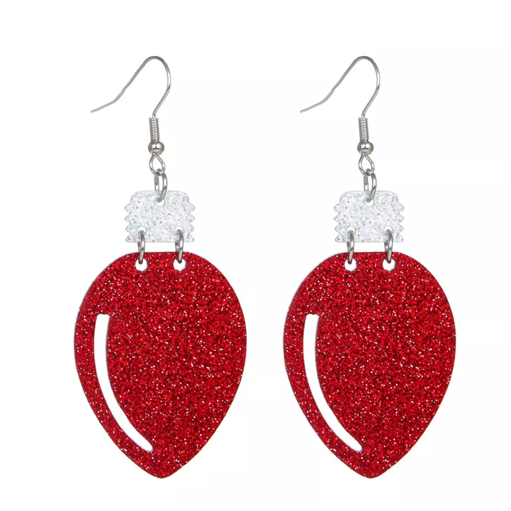 Christmas Glitter Drop Earrings, image 4