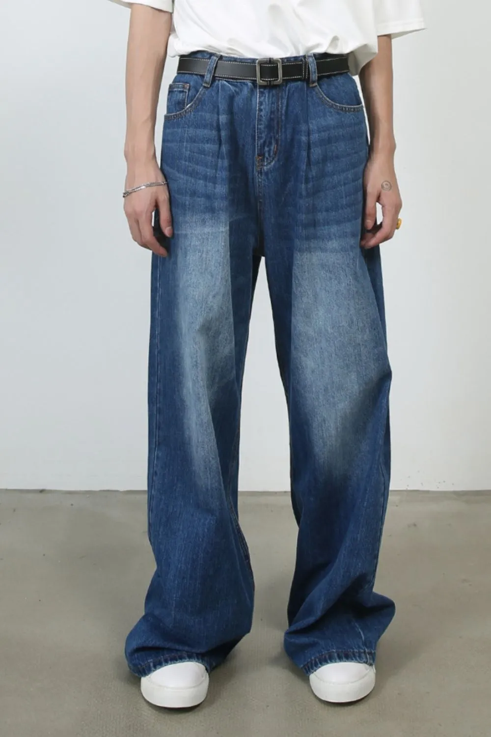 Men's Baggy Jeans with Pockets, image 2