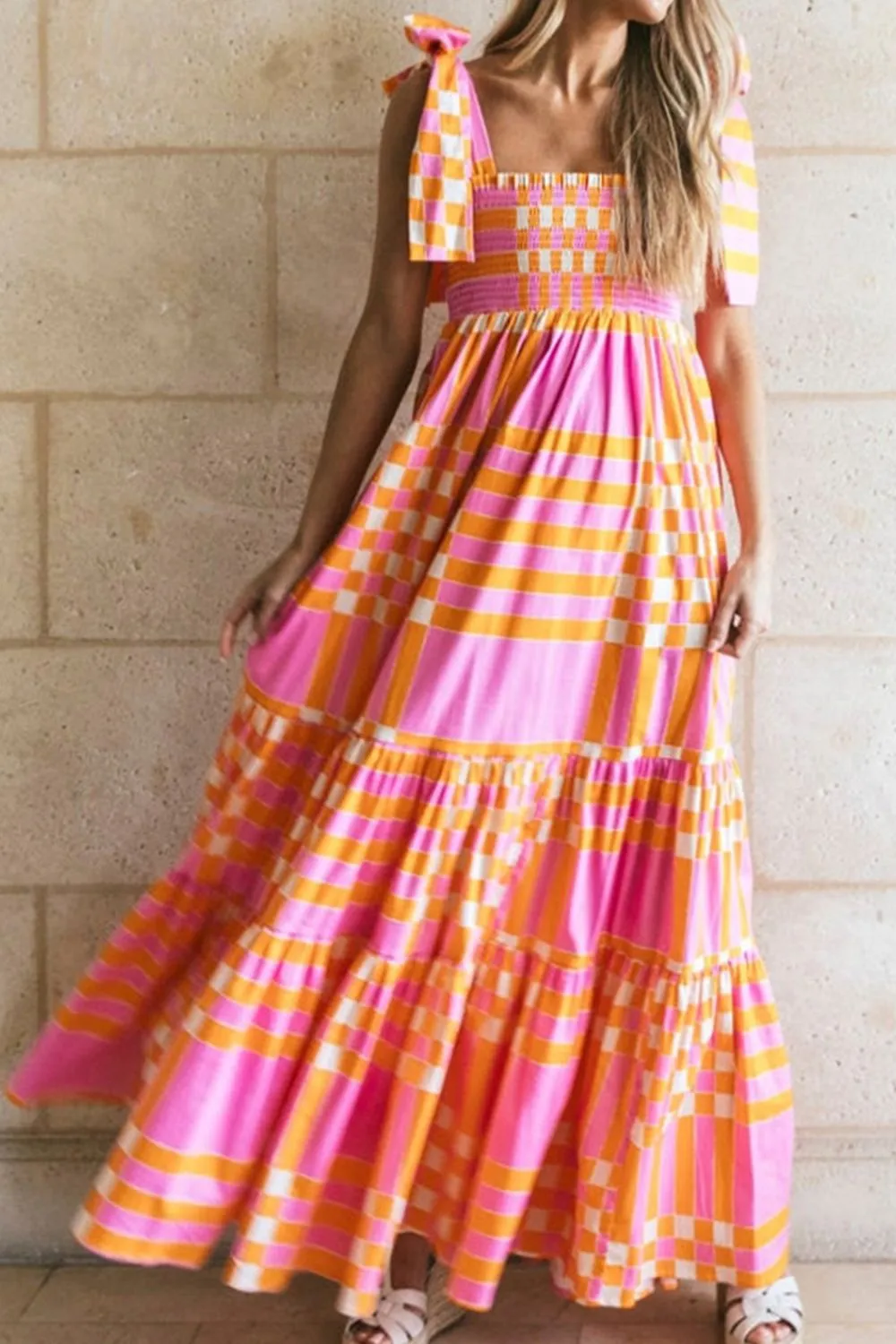 Color Block Tie Shoulder Dress, image 12