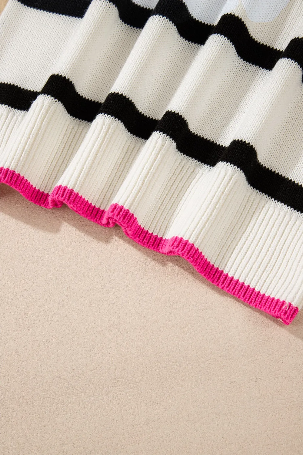 Striped Round Neck Drop Shoulder Sweater, image 12