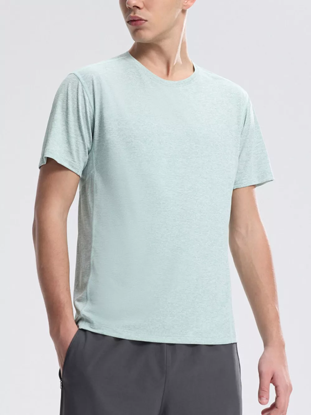 Men's Plus Size Round Neck Quick-Dry T-Shirt, image 7
