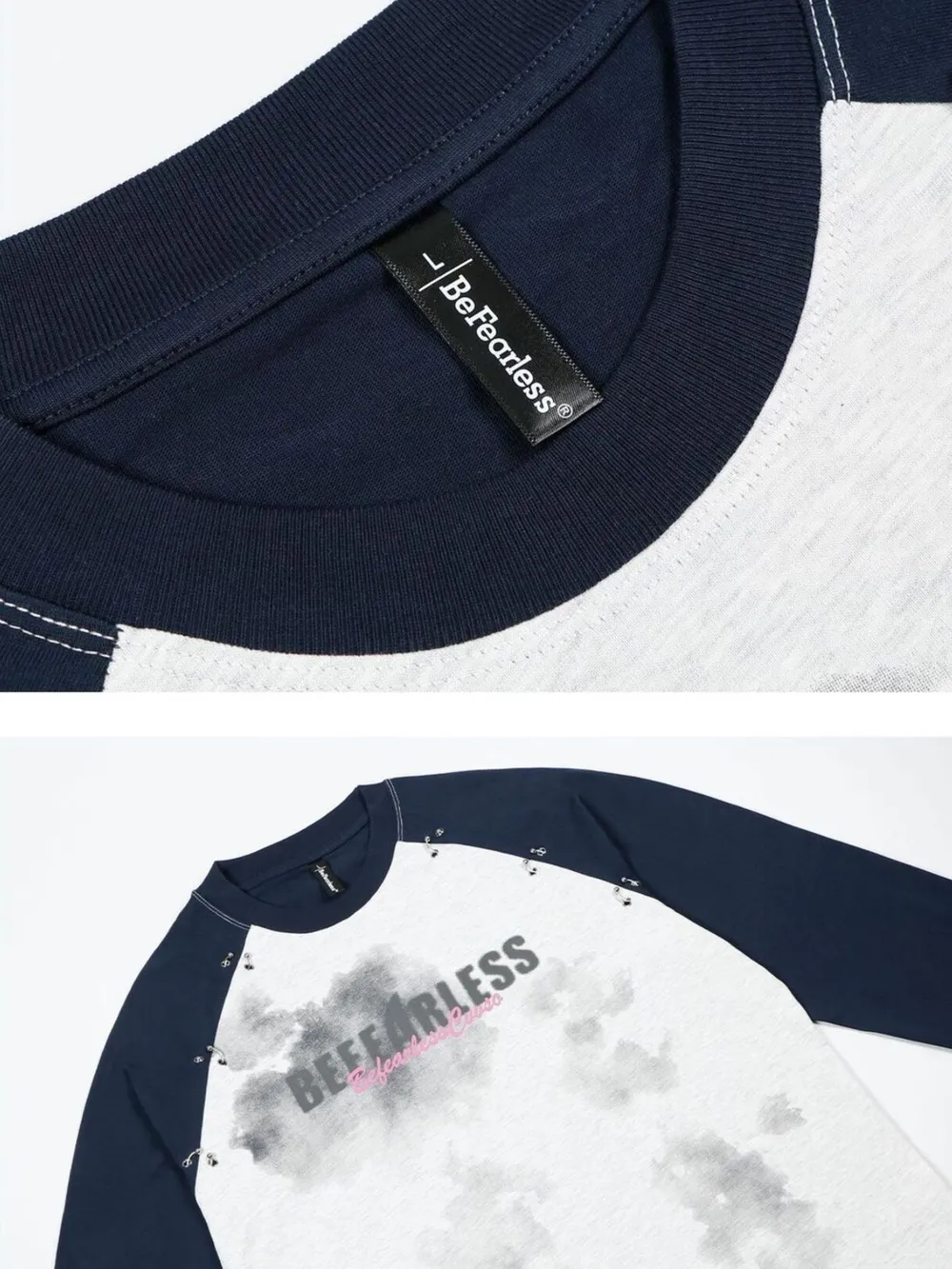 Men's Letter Raglan Long Sleeve T-Shirt, image 7