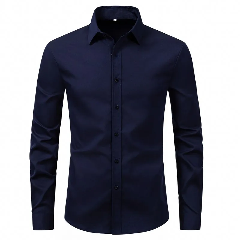 Men's Plus Size Button Up Long Sleeve Shirt, image 9