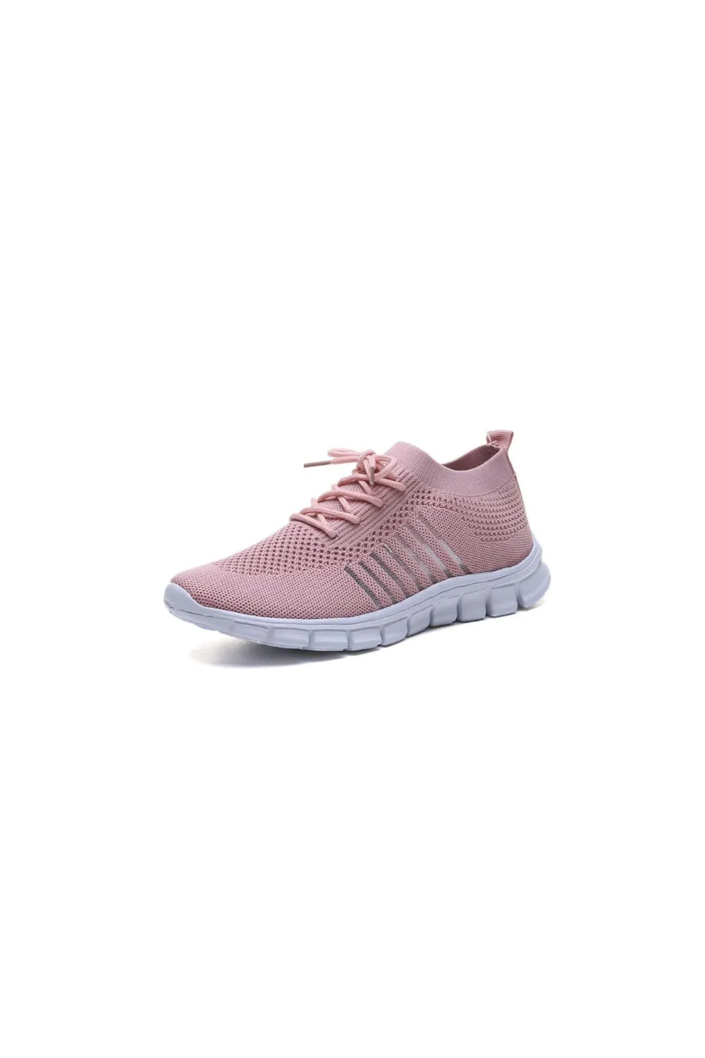 Breathable Mesh Round Toe Lace Up Athletic, image 2