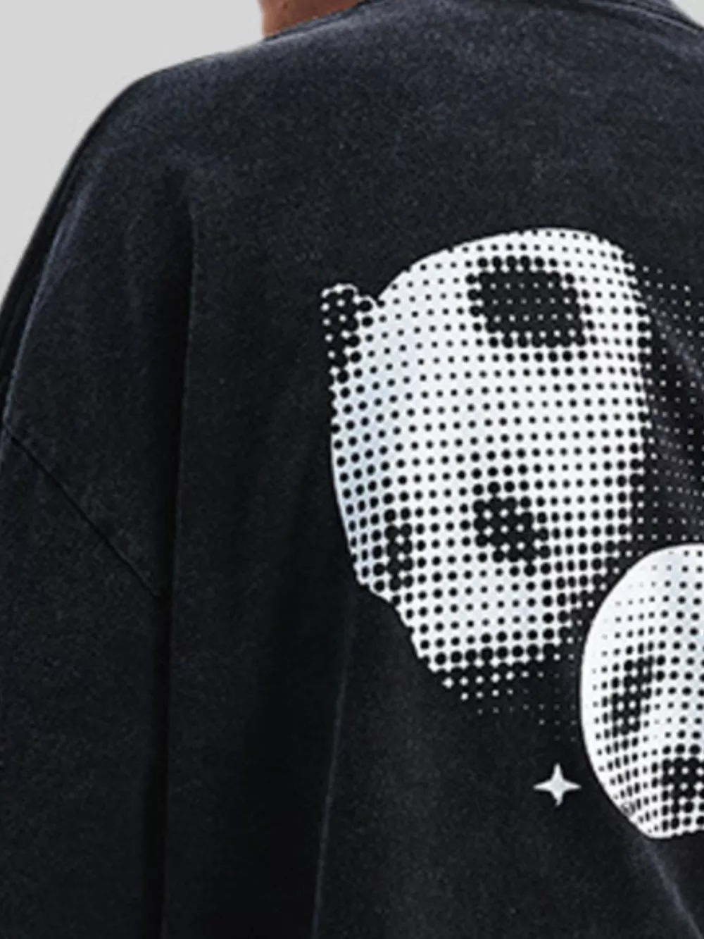 Men's Washed Graphic Oversized T-Shirt, image 3