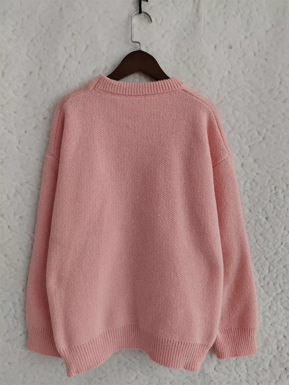 Cherry Pom-Pom Knit Round Neck Sweater, image 5