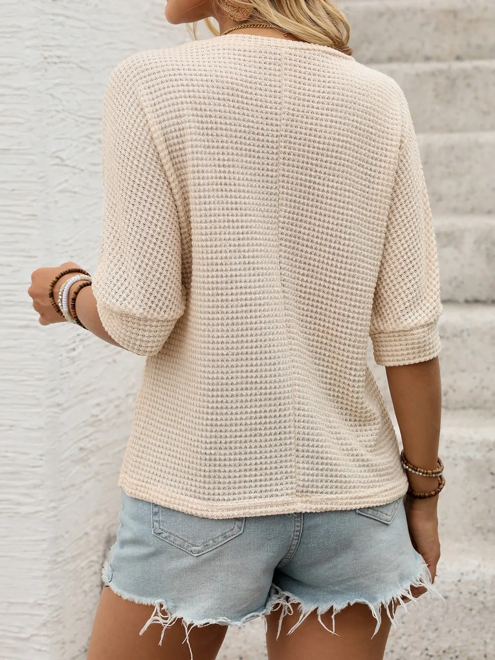 Daisy V-Neck Half Sleeve T-Shirt, image 7
