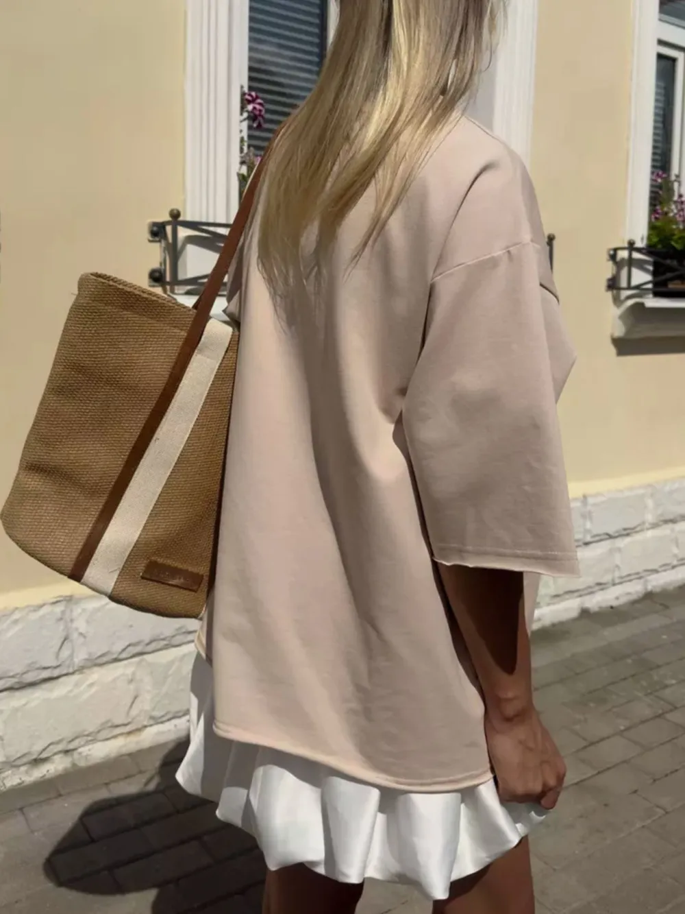 Round Neck Half Sleeve Oversized T-Shirt, image 14