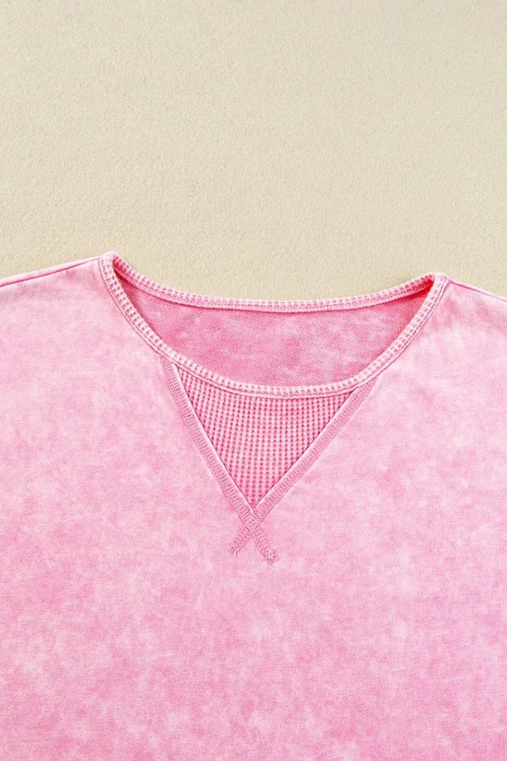Mineral Wash Drop Shoulder Round Neck T-Shirt, image 15