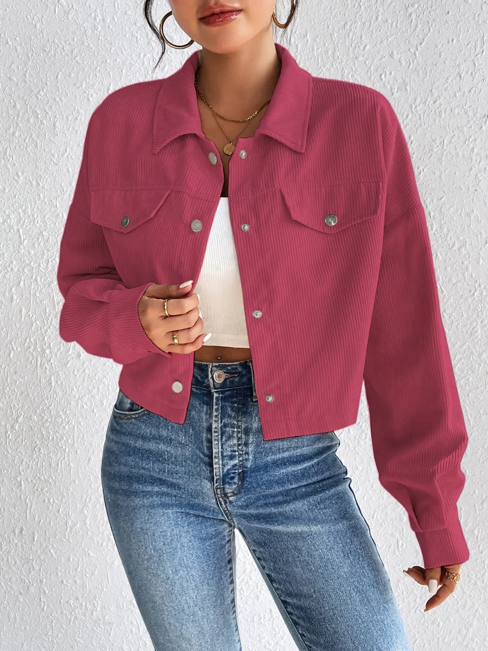 Snap Down Long Sleeve Jacket, image 20