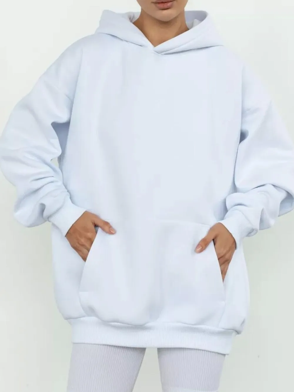 Kangaroo Pocket Long Sleeve Hoodie, image 11