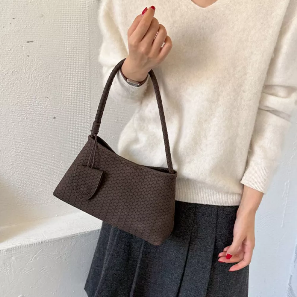 Woven Texture Shoulder Bag, image 3