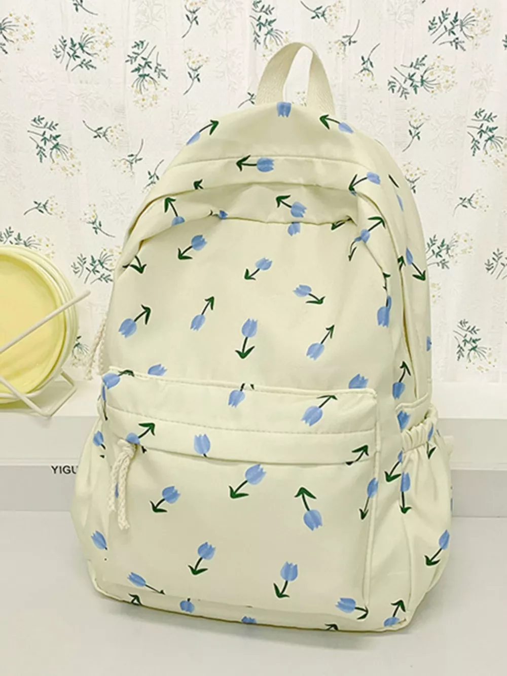 Floral Print Lightweight Backpack Bag, image 7
