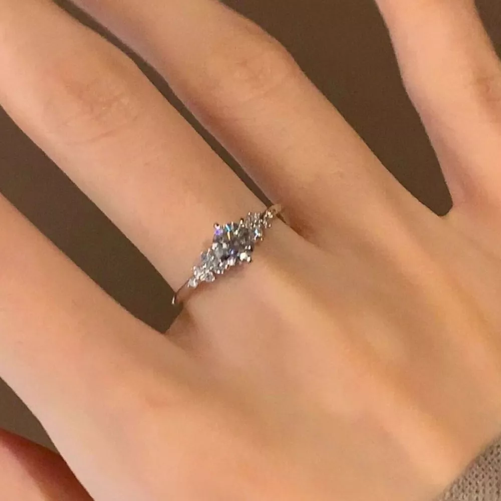 2 Carat Moissanite 925 Sterling Silver Ring, image 6