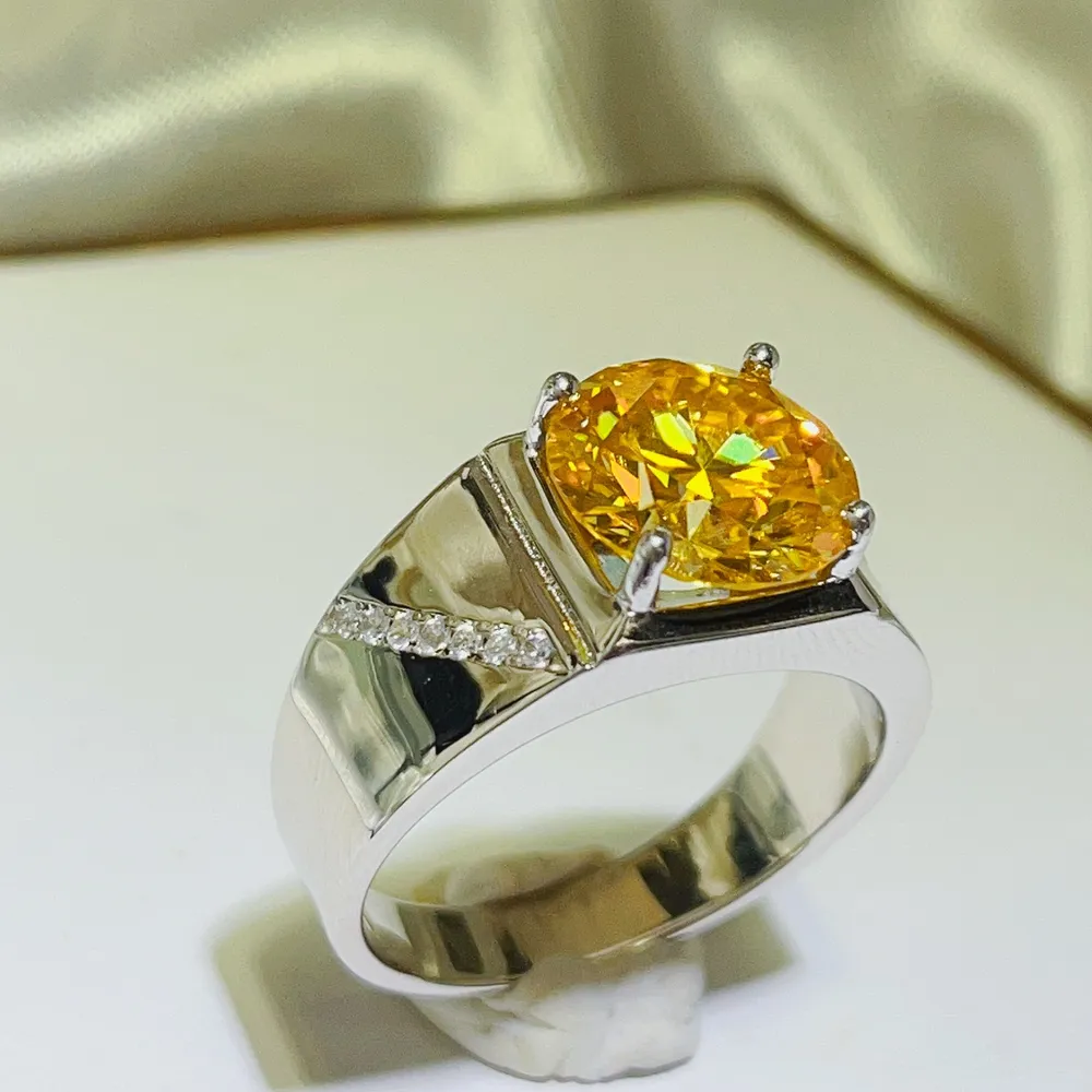 5 Carat Moissanite 925 Sterling Silver Ring, image 3
