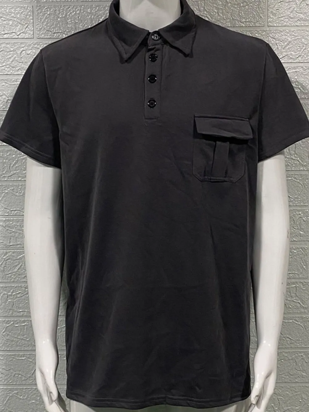 Men's Full Size Collared Neck Short Sleeve Polo Plus Size, image 5