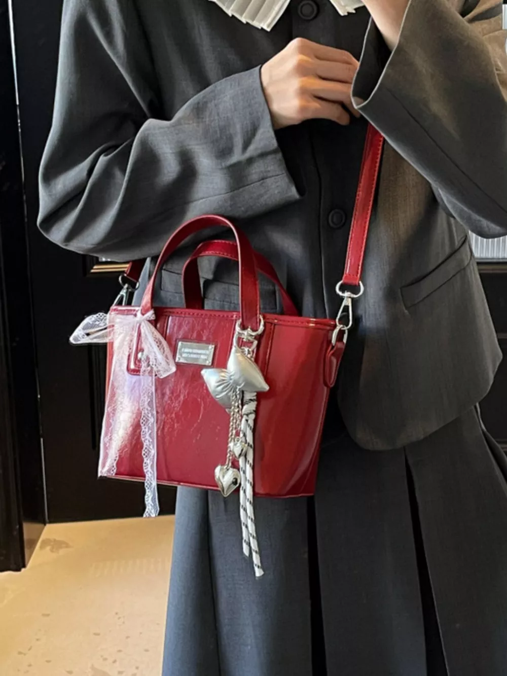 PU Leather Crossbody Bag, image 6