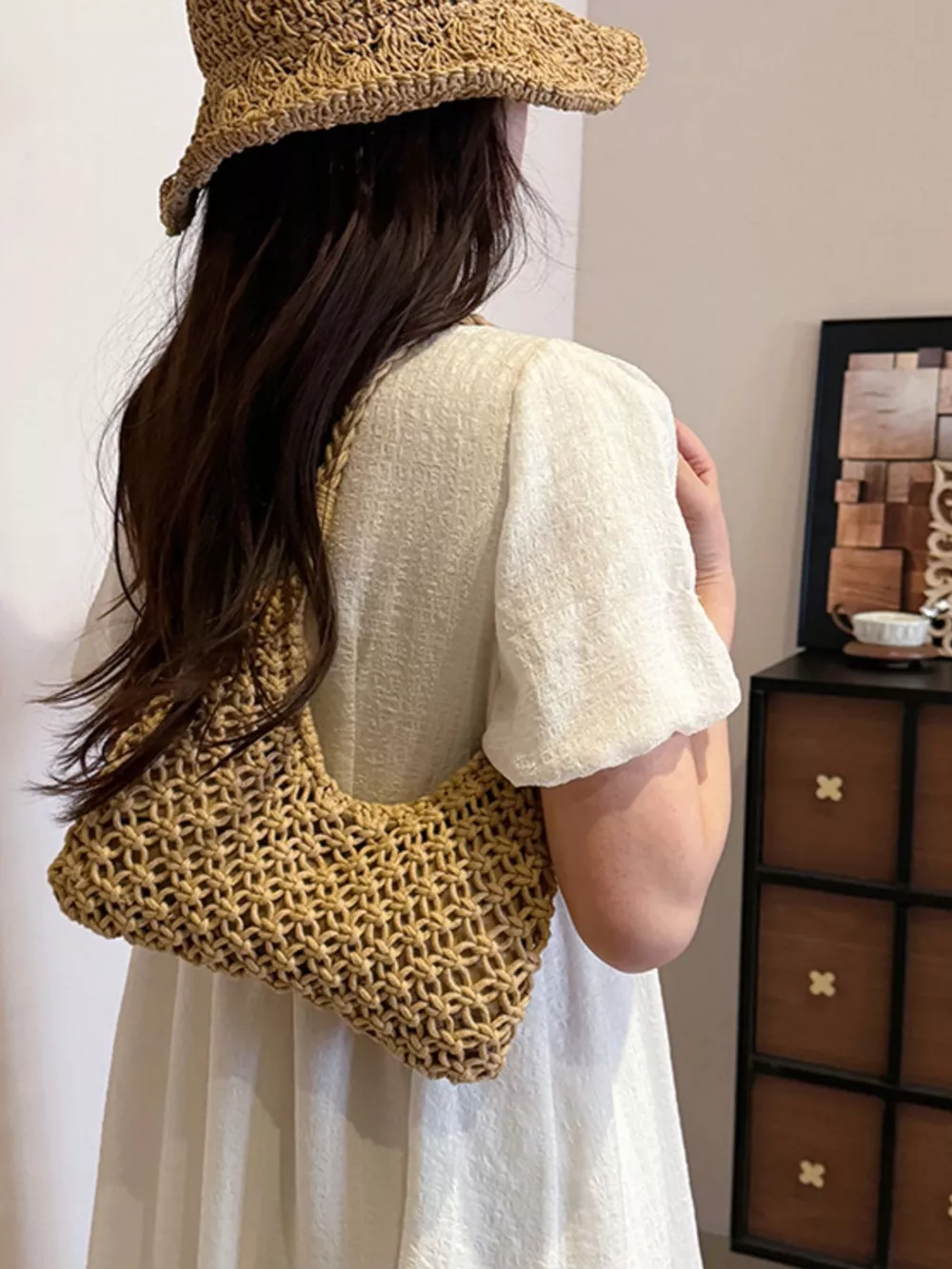 Woven Shoulder Bag, image 4