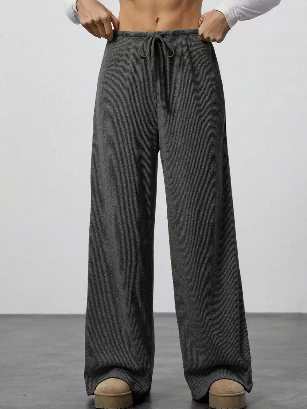Relaxed Fit Wide Leg Pants, image 20