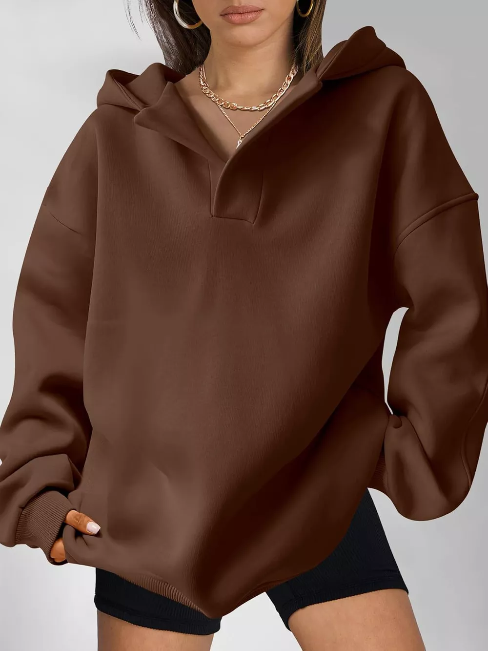 Dropped Shoulder Long Sleeve Sweatshirt, image 24