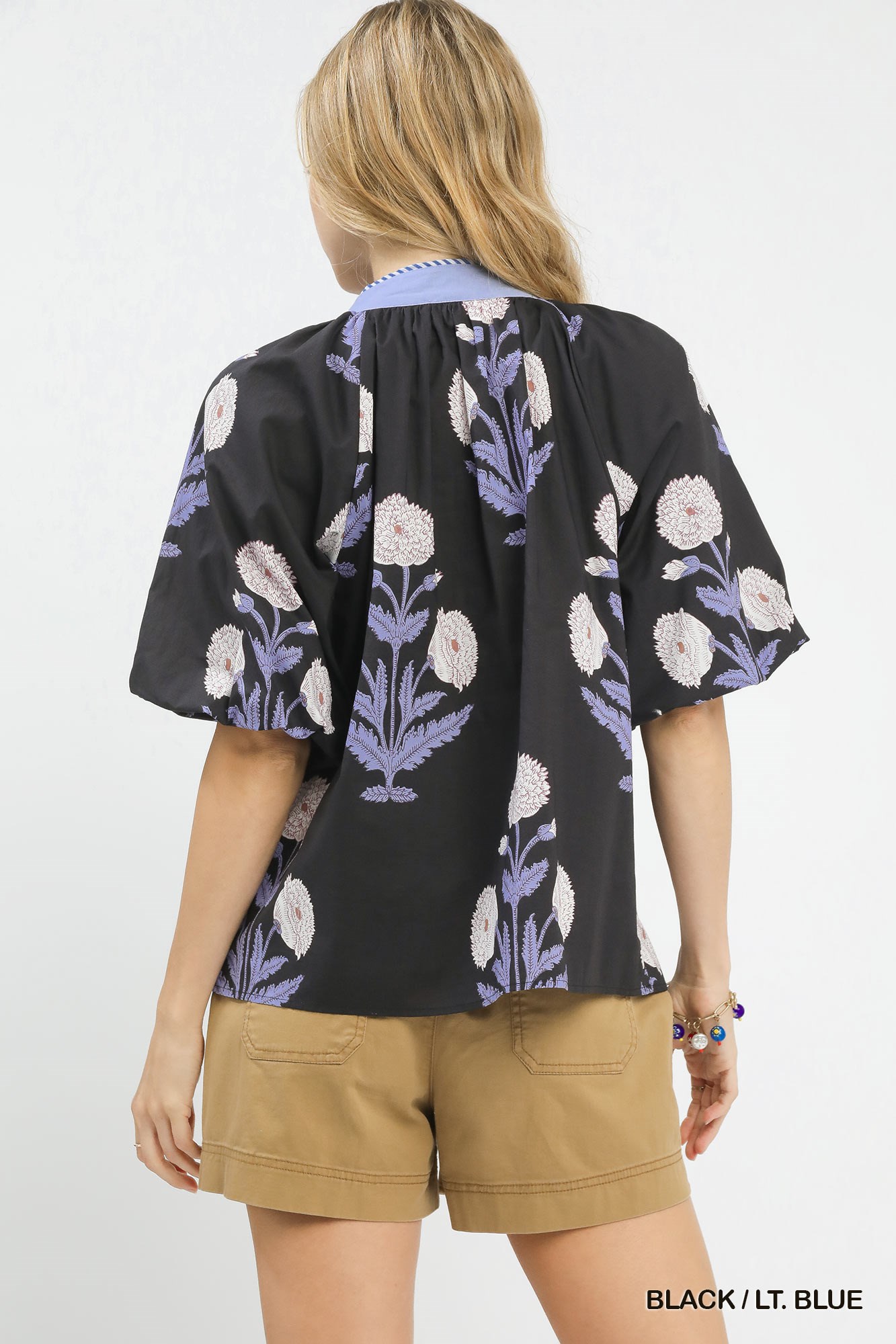 Floral Print V-Neck Top, image 3