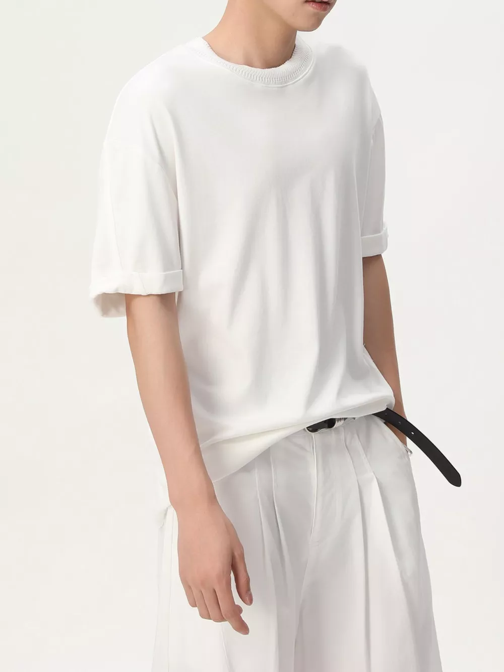 Men's Round Neck Short Sleeve T-Shirt, image 9