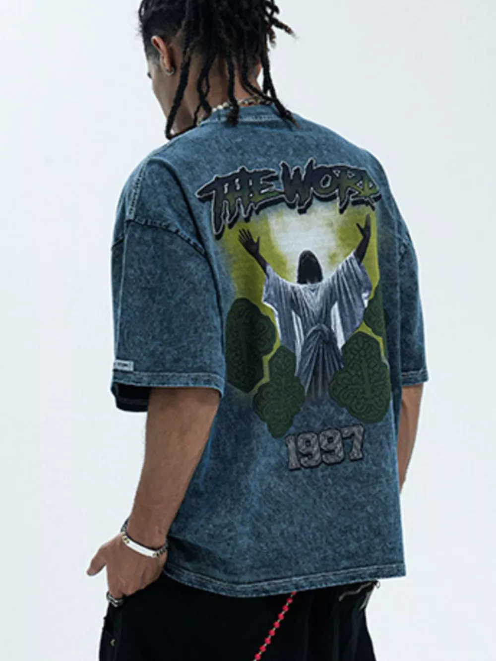 Men's Graphic Round Neck Short Sleeve T-Shirt, image 8