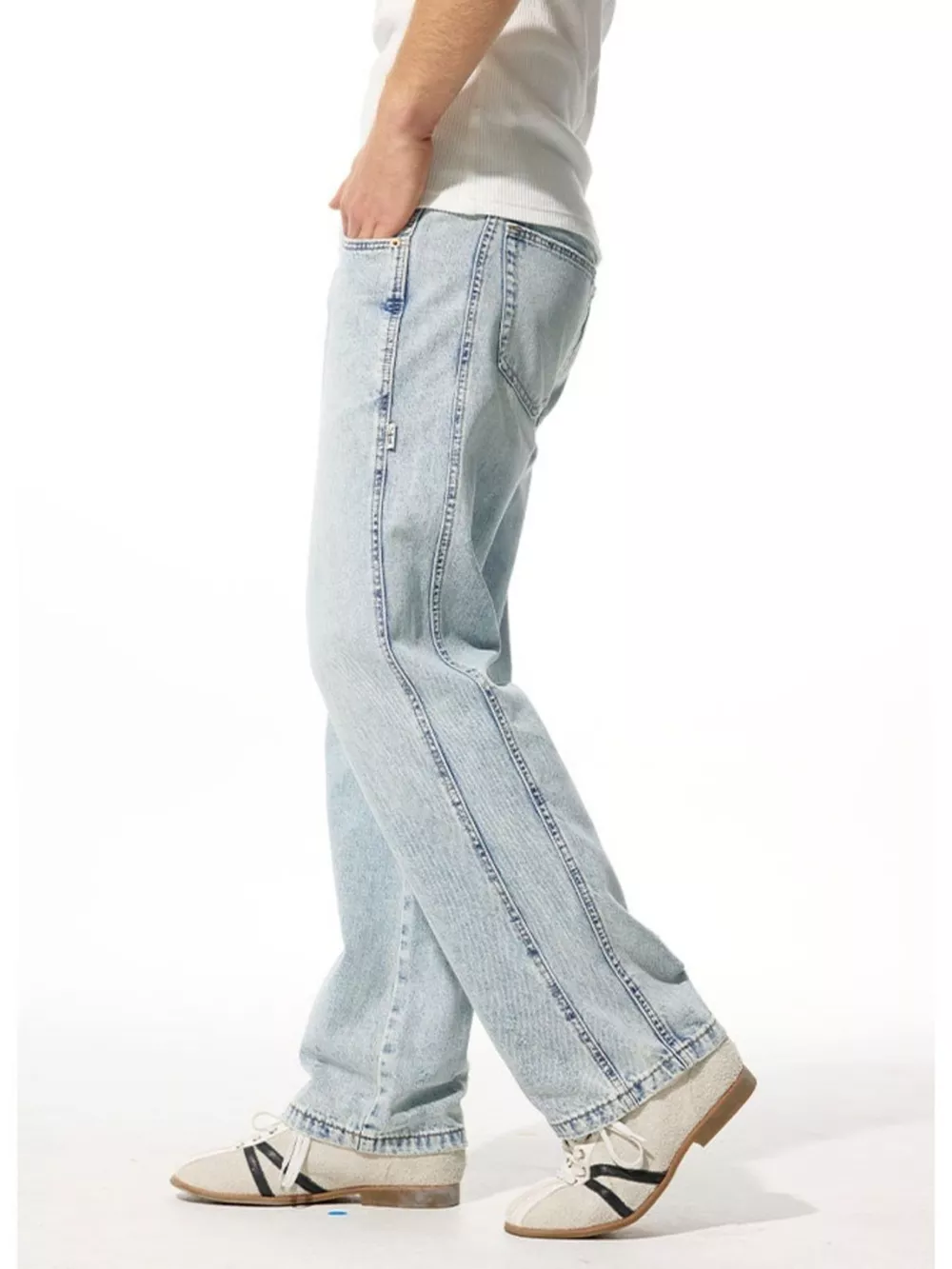 Men's Wide Leg Jeans, image 3