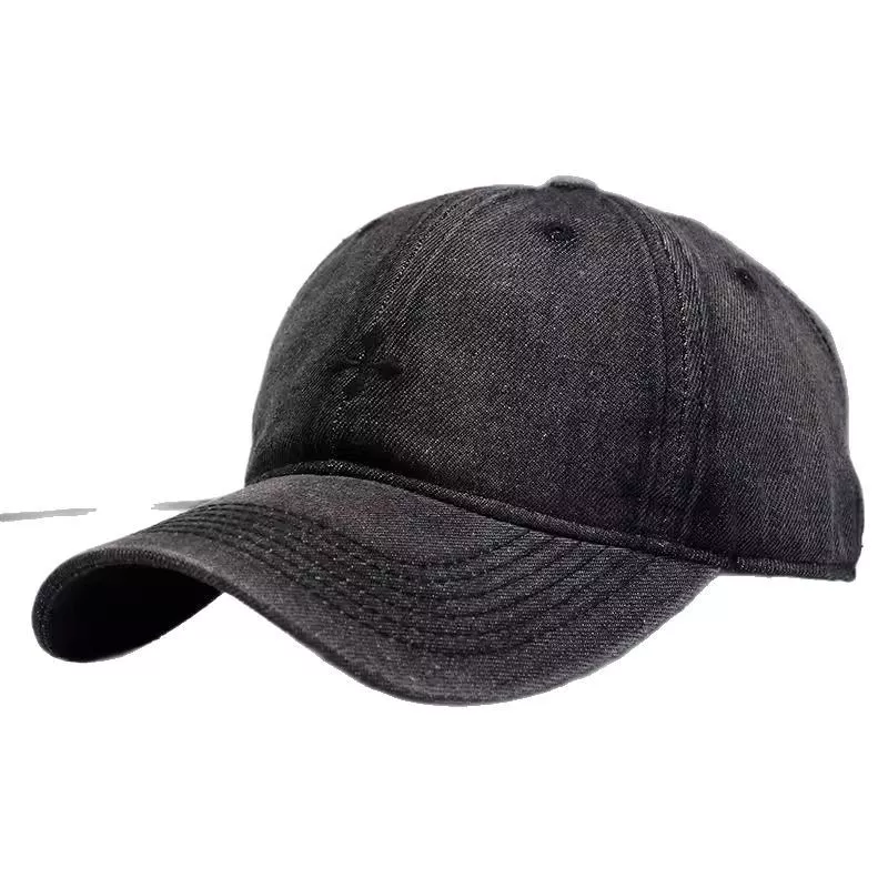 Denim Embroidered Baseball Cap, image 6