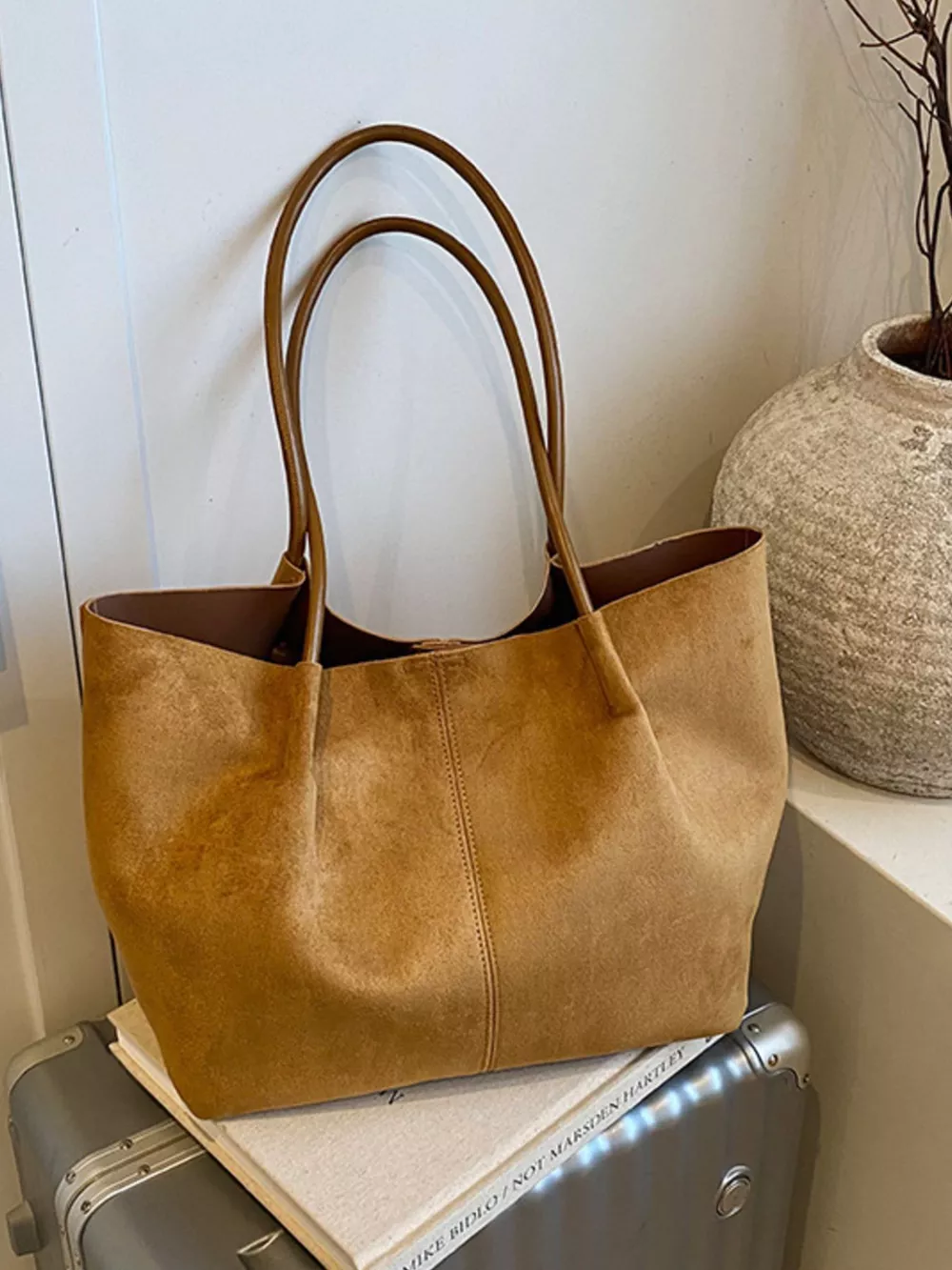 Solid Color Tote Bag, image 4