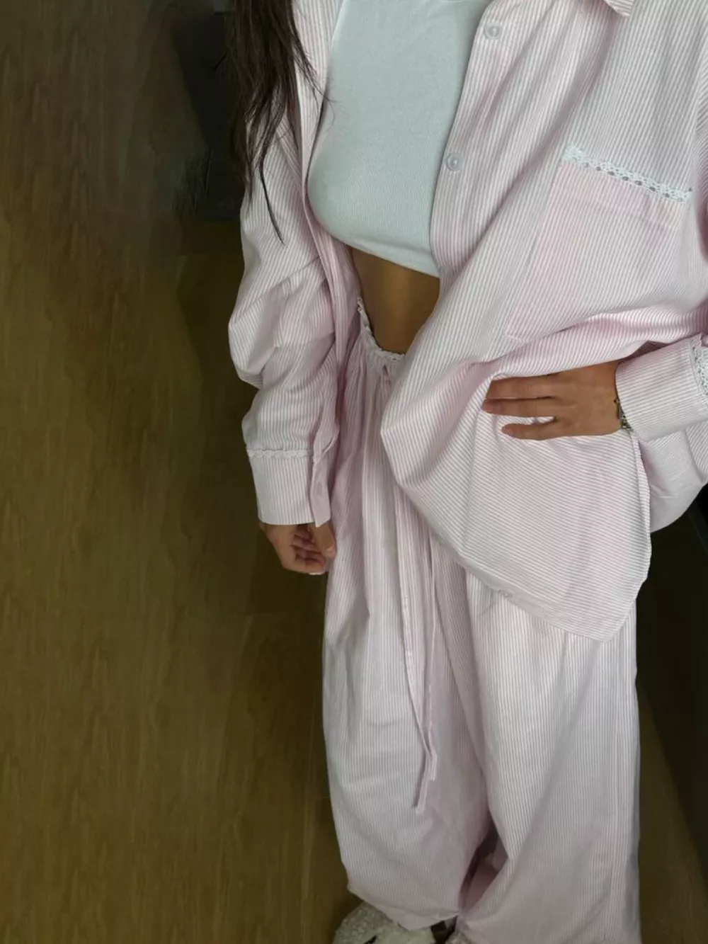 Relaxed Fit Long Sleeve Shirt and Pants Set, image 6