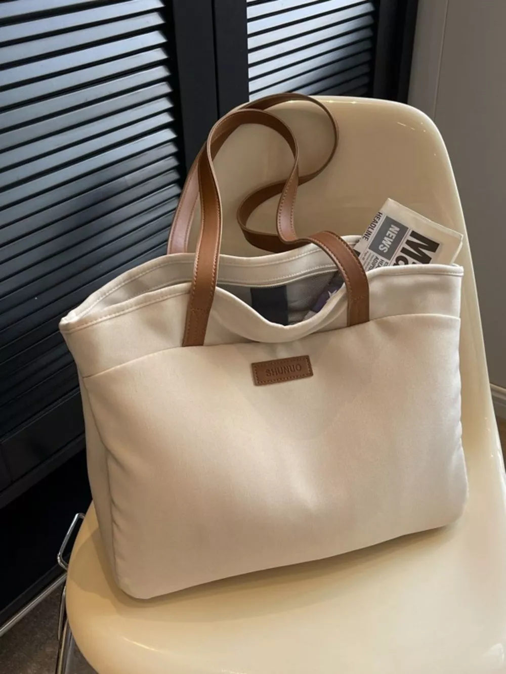 Large Capacity Canvas Shoulder Bag, image 5
