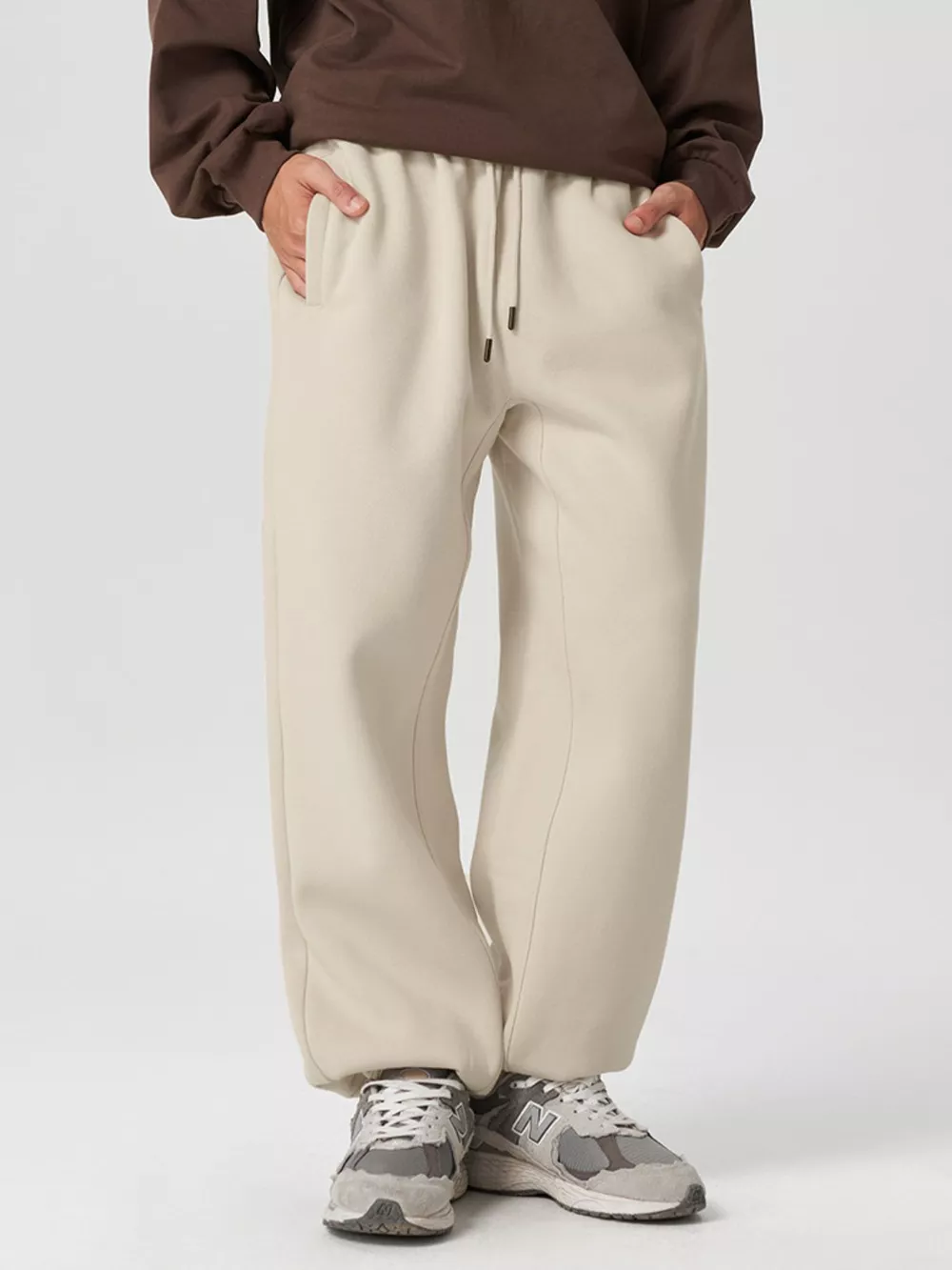 Men's Drawstring Loose Fit Joggers, image 2