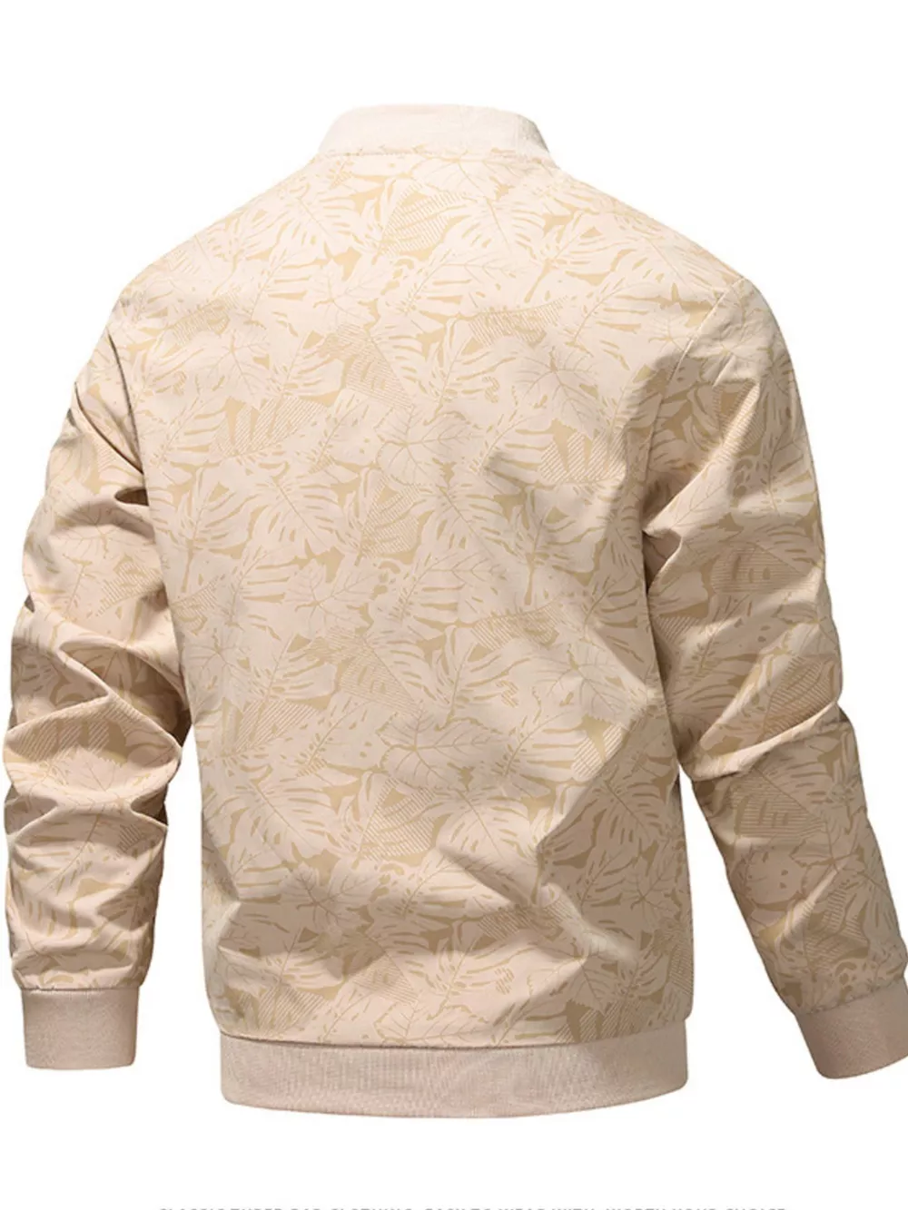 Men's Plus Size Zip Up Lightweight Bomber Jacket, image 7
