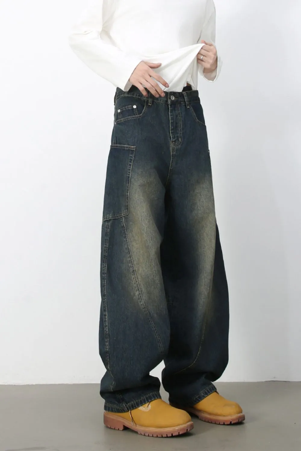 Men's Wide Leg Jeans, image 8